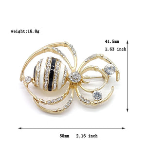 Spider Rhinestone Zircon Brooch High-end Female Gift Brooches for Women