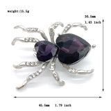 Spider Rhinestone Zircon Brooch High-end Female Gift Brooches for Women