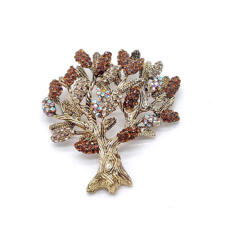 Lavender Tree Point Ziron High-end Brooch Pin