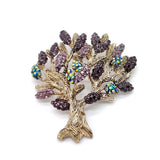 Lavender Tree Point Ziron High-end Brooch Pin