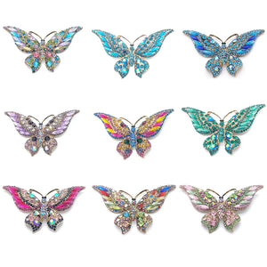 Glassstone Butterfly Brooches Pins Vintage Wedding Party Jewelry