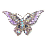 Glassstone Butterfly Brooches Pins Vintage Wedding Party Jewelry