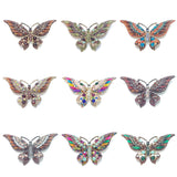 Glassstone Butterfly Brooches Pins Vintage Wedding Party Jewelry