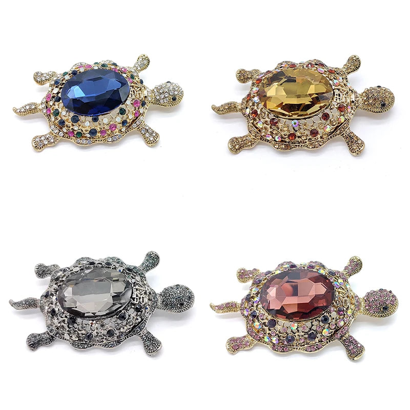 Vintage Men's High-end Tortoise Animal Brooch
