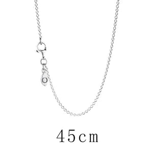 925 Silver Floating Locket Heart Key Necklace