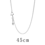 925 Silver Floating Locket Heart Key Necklace