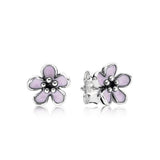 925 Sterling Silver Earrings with Original Logo