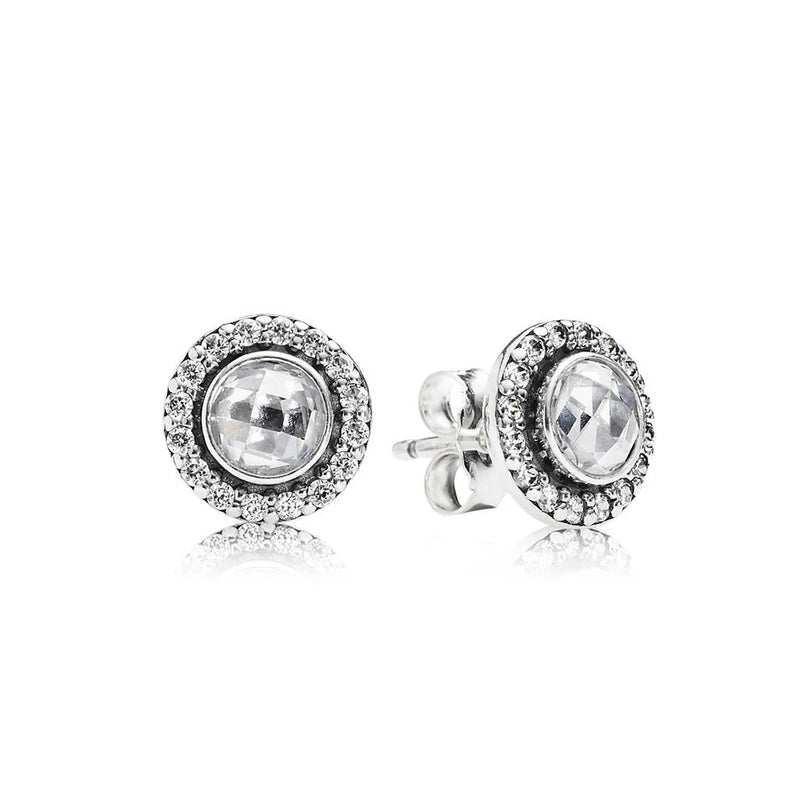 925 Sterling Silver Earrings with Original Logo - Ladies & Girls Jewelry Gift