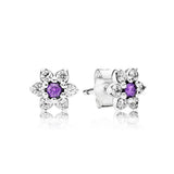 925 Sterling Silver Earrings with Original Logo