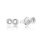 925 Sterling Silver Earrings with Original Logo Gift Jewelry