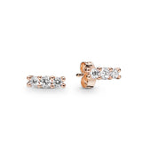 925 Silver Earrings with Logo for Ladies Girls Wedding Jewelry