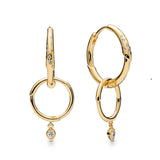 925 Silver Earrings with Logo for Ladies and Girls