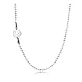 925 Silver Chain Necklace Logo Charm for Woman