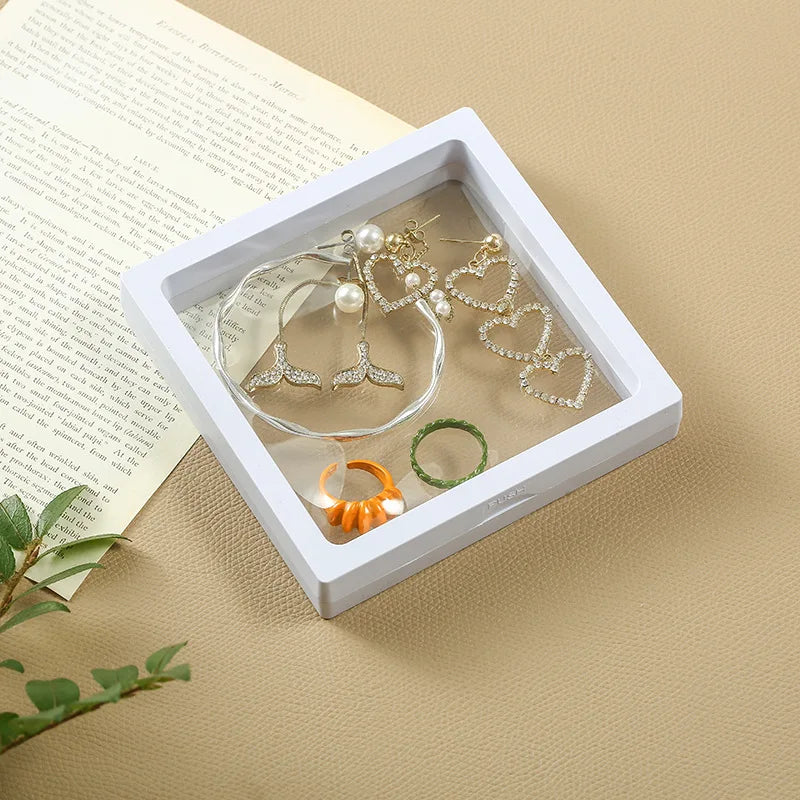 PE Film Brooch Coin Storage Box Display Rack Case