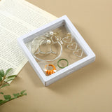 PE Film Brooch Coin Storage Box Display Rack Case