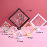 PE Film Brooch Coin Storage Box Display Rack Case