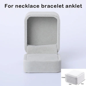 Jewelry Box Paper Boxes Velvet Cloth Box Wedding Jewelry Display Box