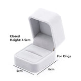 Jewelry Box Paper Boxes Velvet Cloth Box Wedding Jewelry Display Box