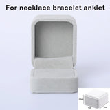 Jewelry Box Paper Boxes Velvet Cloth Box Wedding Jewelry Display Box