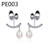 PE1 Bird Pendant Tassel Crystal Earrings Ladies Jewelry