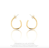 Golden Square Drop Earrings for Girls