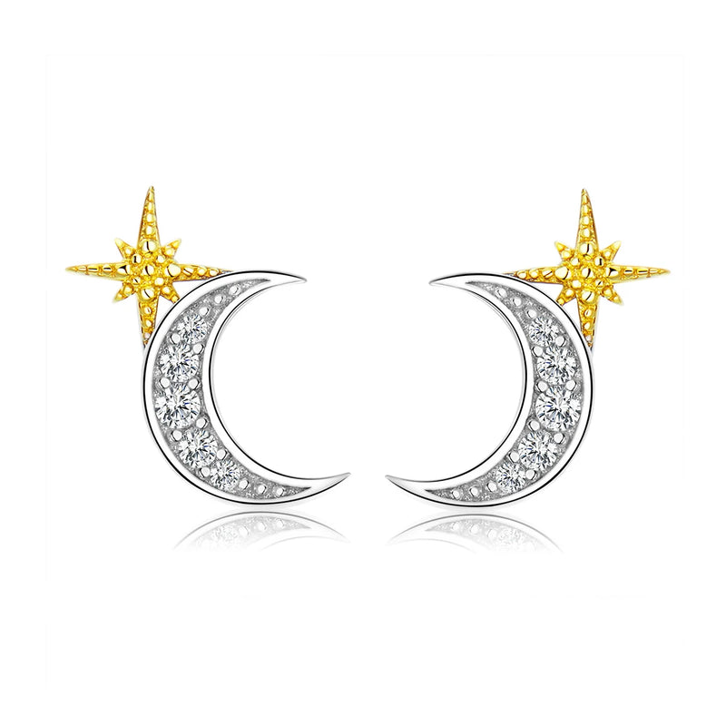 Silver Geometric Statement Earrings for Women