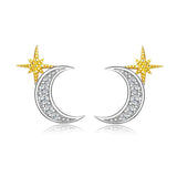 Silver Geometric Statement Earrings for Women