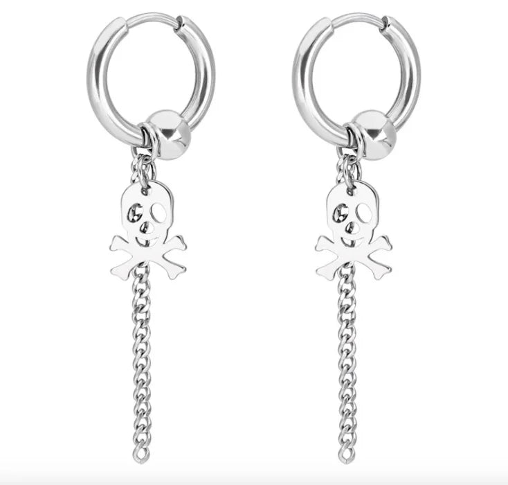 PE4 Punk Cross Cartilage Drop Earrings MZ6666
