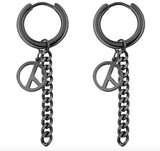 PE4 Punk Cross Cartilage Drop Dangle Earrings
