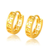 Round Hoop Earrings For Women Huggie Sleeper Earring