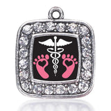 PANDA ELEPHANT Pediatrician Peanut Butter Square Charm