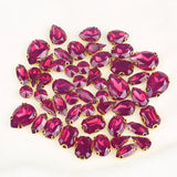 50pcs Opal Rhinestone Mixed Shape Sew On Resin Rhinestone DIY Accessories