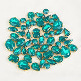 50pcs Opal Rhinestone Mixed Shape Sew On Resin Rhinestone DIY Accessories