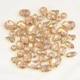 50pcs Opal Rhinestone Mixed Shape Sew On Resin Rhinestone DIY Accessories