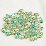 50pcs Opal Rhinestone Mixed Shape Sew On Resin Rhinestone DIY Accessories