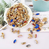 Arrival Laster Sew On Horse Eye Rhinestone Brass Claw Navette Stone Shapes