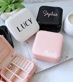 Personalised Initial Jewellery Box Travel Case for Jewellery