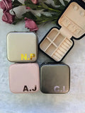 Personalised Initial Jewellery Box Travel Case for Jewellery