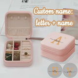 Personalised Jewelry Box Bridesmaid Storage Travel Case Bridal Gift