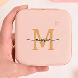 Personalised Jewelry Box Bridesmaid Storage Travel Case Bridal Gift