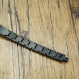 Men's Two Tone Stainless Steel Link Bracelet with Engraving