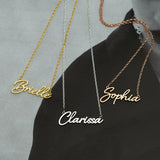 Personalized Name Necklace, Custom Gift for Her, Stainless Steel Jewelry