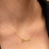 Personalized Name Necklace, Custom Gift for Her, Stainless Steel Jewelry