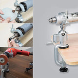 PHYHOO 360 Degree Aluminum Pliers Vise for Electric Drill