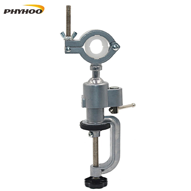 PHYHOO 360 Degree Aluminum Pliers Vise for Electric Drill