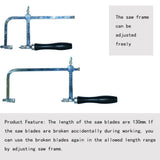 Adjustable Jeweler's Saw Frame with 12 Blades