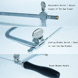 Adjustable Jeweler's Saw Frame with 12 Blades
