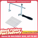 Adjustable Jeweler's Saw Frame with 12 Blades