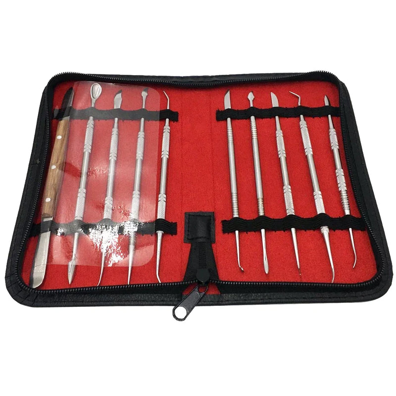 PHYHOO Stainless Steel Wax Engraving Kit Dental Wax Spatula