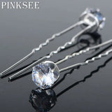 20PCS Round Crystal Rhinestone Hair Pins Wedding Bridal Accessories Hair Clip